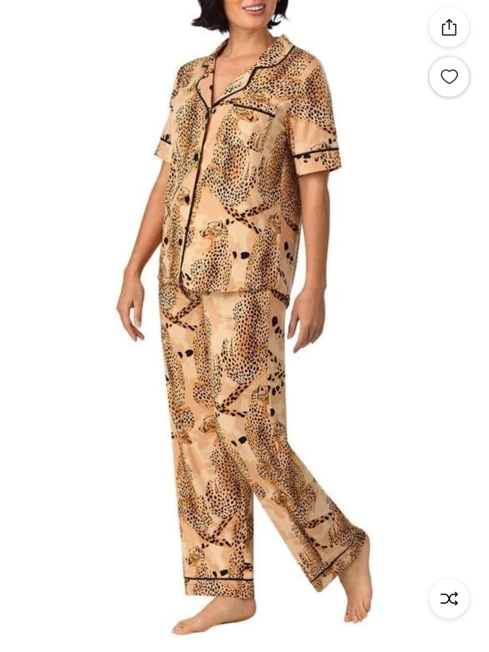 NWT Room Service Animal-Print Pajama Set - Picture 3 of 5